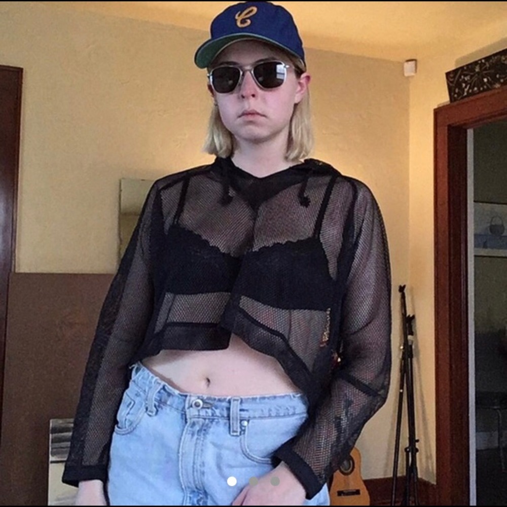 Current Mood mesh hoodie